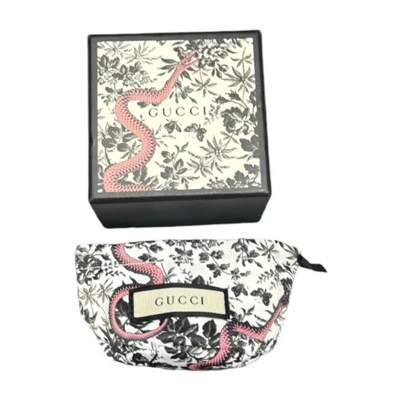 Authentic Gucci luxury designer signature jewelry box with dust bag - Picture 1 of 7